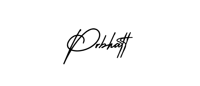 Make a beautiful signature design for name Prbhatt. With this signature (AmerikaSignatureDemo-Regular) style, you can create a handwritten signature for free. Prbhatt signature style 3 images and pictures png