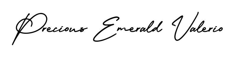 This is the best signature style for the Precious Emerald Valerio name. Also you like these signature font (AmerikaSignatureDemo-Regular). Mix name signature. Precious Emerald Valerio signature style 3 images and pictures png