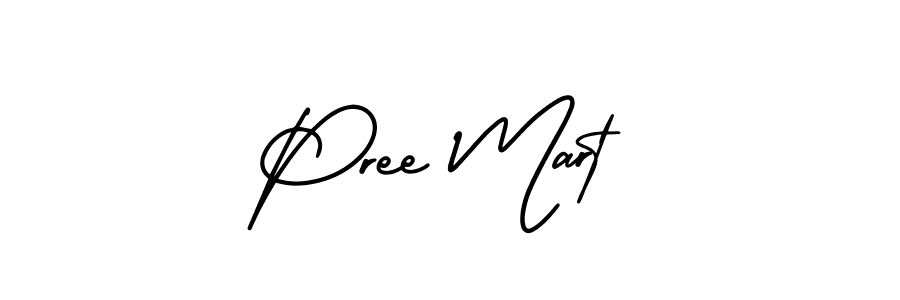 Make a beautiful signature design for name Pree Mart. With this signature (AmerikaSignatureDemo-Regular) style, you can create a handwritten signature for free. Pree Mart signature style 3 images and pictures png