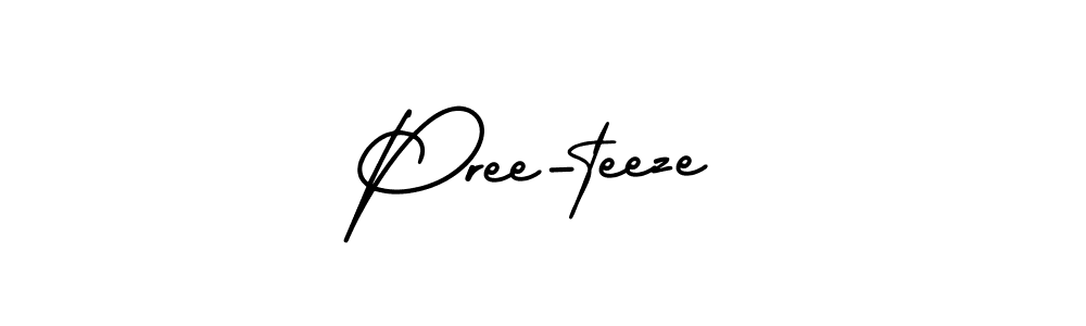 Make a beautiful signature design for name Pree-teeze. With this signature (AmerikaSignatureDemo-Regular) style, you can create a handwritten signature for free. Pree-teeze signature style 3 images and pictures png