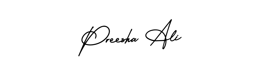 Check out images of Autograph of Preesha Ali name. Actor Preesha Ali Signature Style. AmerikaSignatureDemo-Regular is a professional sign style online. Preesha Ali signature style 3 images and pictures png