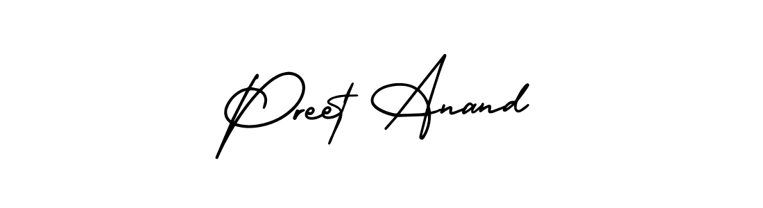 AmerikaSignatureDemo-Regular is a professional signature style that is perfect for those who want to add a touch of class to their signature. It is also a great choice for those who want to make their signature more unique. Get Preet Anand name to fancy signature for free. Preet Anand signature style 3 images and pictures png