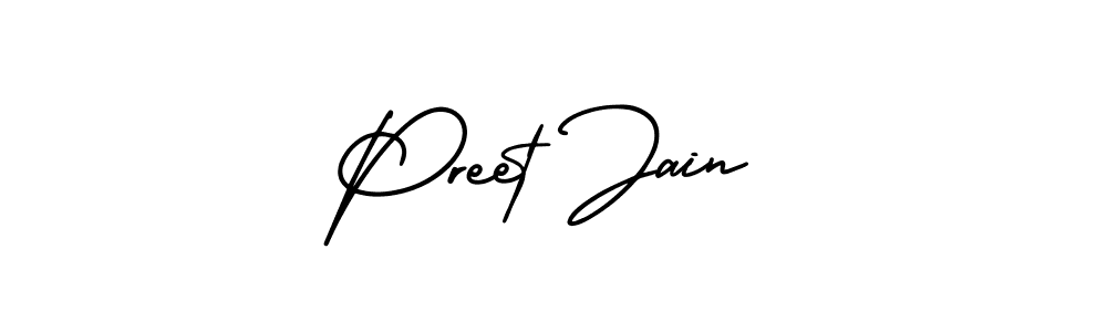 It looks lik you need a new signature style for name Preet Jain. Design unique handwritten (AmerikaSignatureDemo-Regular) signature with our free signature maker in just a few clicks. Preet Jain signature style 3 images and pictures png