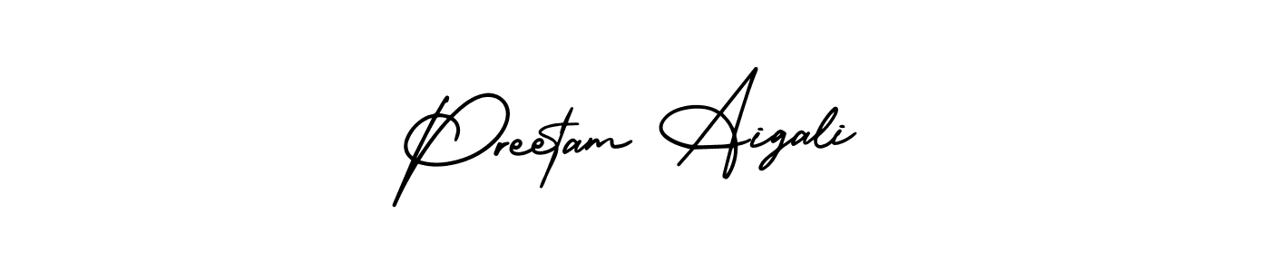 Make a short Preetam Aigali signature style. Manage your documents anywhere anytime using AmerikaSignatureDemo-Regular. Create and add eSignatures, submit forms, share and send files easily. Preetam Aigali signature style 3 images and pictures png