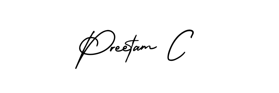 Once you've used our free online signature maker to create your best signature AmerikaSignatureDemo-Regular style, it's time to enjoy all of the benefits that Preetam C name signing documents. Preetam C signature style 3 images and pictures png