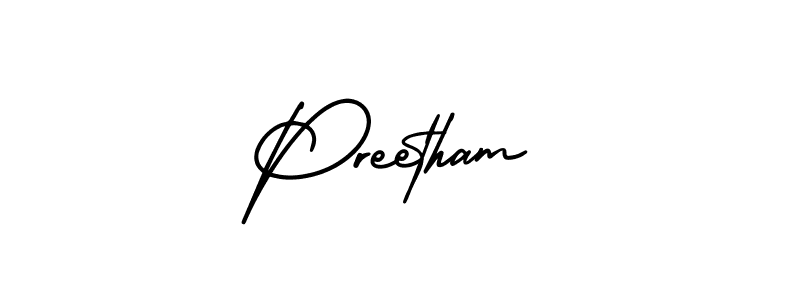 How to Draw Preetham signature style? AmerikaSignatureDemo-Regular is a latest design signature styles for name Preetham. Preetham signature style 3 images and pictures png