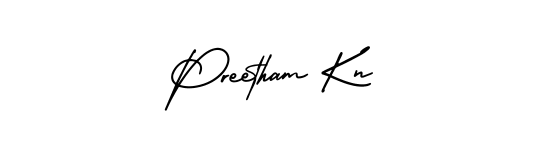 How to Draw Preetham Kn signature style? AmerikaSignatureDemo-Regular is a latest design signature styles for name Preetham Kn. Preetham Kn signature style 3 images and pictures png