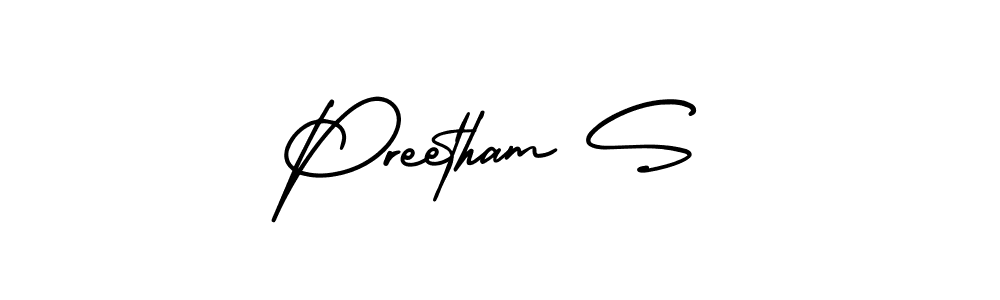 Similarly AmerikaSignatureDemo-Regular is the best handwritten signature design. Signature creator online .You can use it as an online autograph creator for name Preetham S. Preetham S signature style 3 images and pictures png