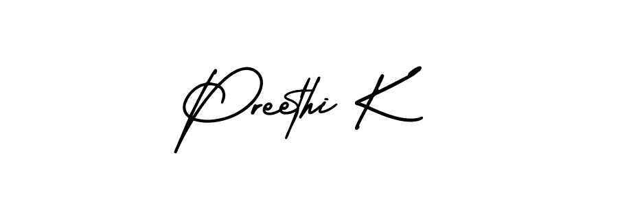 Also we have Preethi K name is the best signature style. Create professional handwritten signature collection using AmerikaSignatureDemo-Regular autograph style. Preethi K signature style 3 images and pictures png