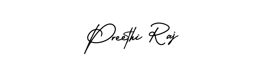 Use a signature maker to create a handwritten signature online. With this signature software, you can design (AmerikaSignatureDemo-Regular) your own signature for name Preethi Raj. Preethi Raj signature style 3 images and pictures png