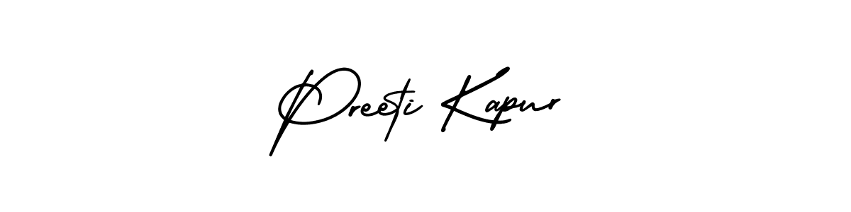 Make a short Preeti Kapur signature style. Manage your documents anywhere anytime using AmerikaSignatureDemo-Regular. Create and add eSignatures, submit forms, share and send files easily. Preeti Kapur signature style 3 images and pictures png