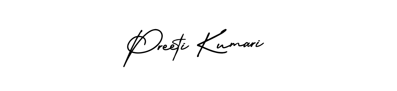 Create a beautiful signature design for name Preeti Kumari. With this signature (AmerikaSignatureDemo-Regular) fonts, you can make a handwritten signature for free. Preeti Kumari signature style 3 images and pictures png