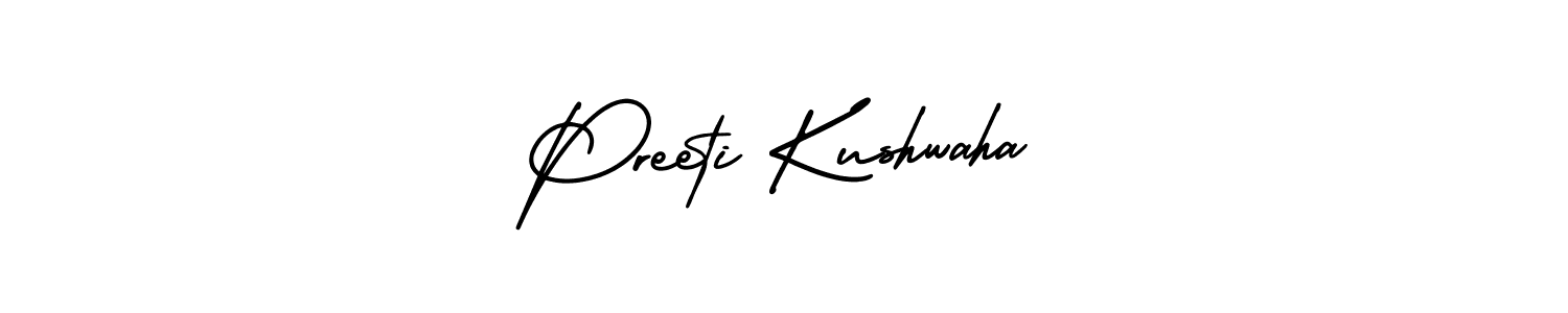 Also we have Preeti Kushwaha name is the best signature style. Create professional handwritten signature collection using AmerikaSignatureDemo-Regular autograph style. Preeti Kushwaha signature style 3 images and pictures png