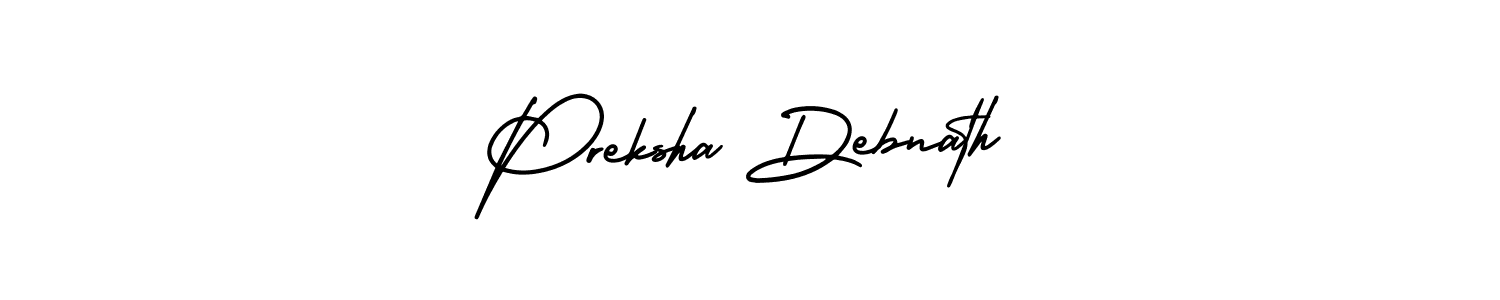 Best and Professional Signature Style for Preksha Debnath. AmerikaSignatureDemo-Regular Best Signature Style Collection. Preksha Debnath signature style 3 images and pictures png