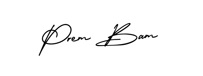 AmerikaSignatureDemo-Regular is a professional signature style that is perfect for those who want to add a touch of class to their signature. It is also a great choice for those who want to make their signature more unique. Get Prem Bam name to fancy signature for free. Prem Bam signature style 3 images and pictures png