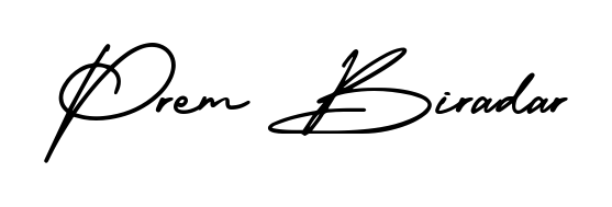 Quickly download Prem Biradar name signature in high-resolution PNG using AmerikaSignatureDemo-Regular style. Ready to insert into PDFs and online applications. Prem Biradar signature style 3 images and pictures png