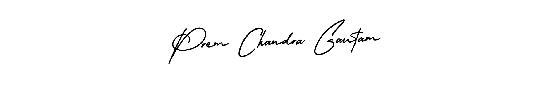AmerikaSignatureDemo-Regular is a professional signature style that is perfect for those who want to add a touch of class to their signature. It is also a great choice for those who want to make their signature more unique. Get Prem Chandra Gautam name to fancy signature for free. Prem Chandra Gautam signature style 3 images and pictures png