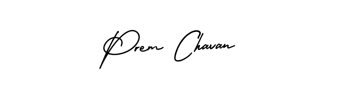 How to make Prem Chavan name signature. Use AmerikaSignatureDemo-Regular style for creating short signs online. This is the latest handwritten sign. Prem Chavan signature style 3 images and pictures png