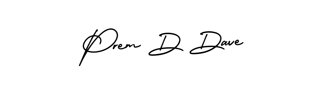 Make a beautiful signature design for name Prem D Dave. With this signature (AmerikaSignatureDemo-Regular) style, you can create a handwritten signature for free. Prem D Dave signature style 3 images and pictures png