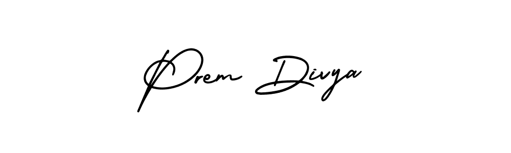 Also You can easily find your signature by using the search form. We will create Prem Divya name handwritten signature images for you free of cost using AmerikaSignatureDemo-Regular sign style. Prem Divya signature style 3 images and pictures png