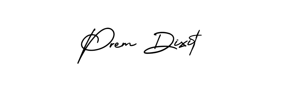 You should practise on your own different ways (AmerikaSignatureDemo-Regular) to write your name (Prem Dixit) in signature. don't let someone else do it for you. Prem Dixit signature style 3 images and pictures png