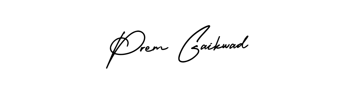 Design your own signature with our free online signature maker. With this signature software, you can create a handwritten (AmerikaSignatureDemo-Regular) signature for name Prem Gaikwad. Prem Gaikwad signature style 3 images and pictures png
