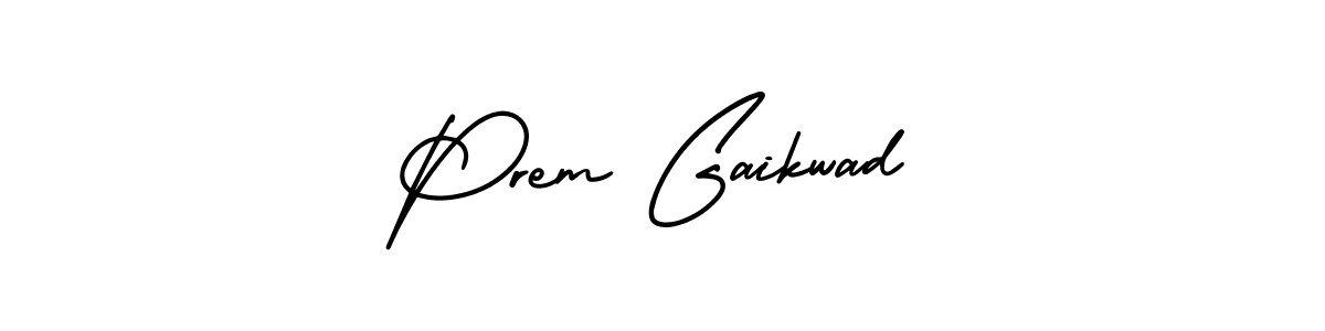 How to make Prem Gaikwad signature? AmerikaSignatureDemo-Regular is a professional autograph style. Create handwritten signature for Prem Gaikwad name. Prem Gaikwad signature style 3 images and pictures png