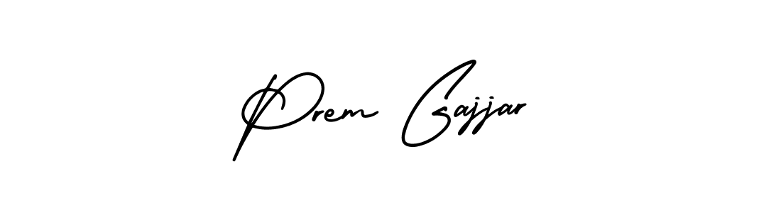 How to make Prem Gajjar signature? AmerikaSignatureDemo-Regular is a professional autograph style. Create handwritten signature for Prem Gajjar name. Prem Gajjar signature style 3 images and pictures png