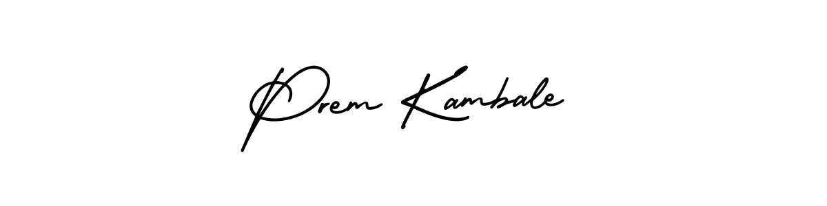 Make a beautiful signature design for name Prem Kambale. With this signature (AmerikaSignatureDemo-Regular) style, you can create a handwritten signature for free. Prem Kambale signature style 3 images and pictures png