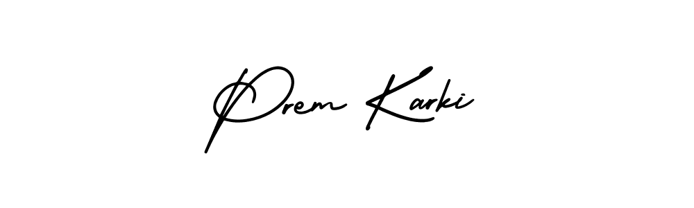 How to Draw Prem Karki signature style? AmerikaSignatureDemo-Regular is a latest design signature styles for name Prem Karki. Prem Karki signature style 3 images and pictures png