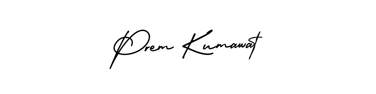 Also You can easily find your signature by using the search form. We will create Prem Kumawat name handwritten signature images for you free of cost using AmerikaSignatureDemo-Regular sign style. Prem Kumawat signature style 3 images and pictures png