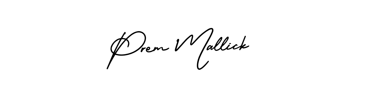 Design your own signature with our free online signature maker. With this signature software, you can create a handwritten (AmerikaSignatureDemo-Regular) signature for name Prem Mallick. Prem Mallick signature style 3 images and pictures png