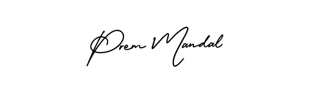 Prem Mandal stylish signature style. Best Handwritten Sign (AmerikaSignatureDemo-Regular) for my name. Handwritten Signature Collection Ideas for my name Prem Mandal. Prem Mandal signature style 3 images and pictures png