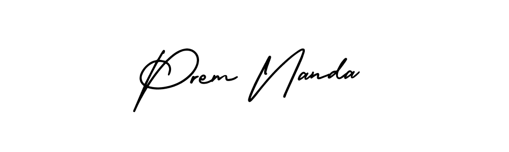 Make a beautiful signature design for name Prem Nanda. With this signature (AmerikaSignatureDemo-Regular) style, you can create a handwritten signature for free. Prem Nanda signature style 3 images and pictures png