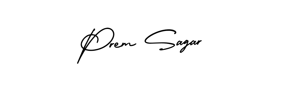 Prem Sagar stylish signature style. Best Handwritten Sign (AmerikaSignatureDemo-Regular) for my name. Handwritten Signature Collection Ideas for my name Prem Sagar. Prem Sagar signature style 3 images and pictures png