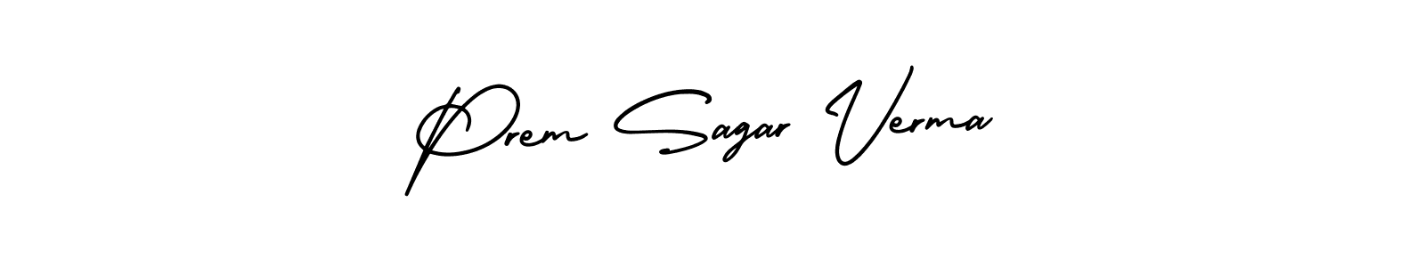 Similarly AmerikaSignatureDemo-Regular is the best handwritten signature design. Signature creator online .You can use it as an online autograph creator for name Prem Sagar Verma. Prem Sagar Verma signature style 3 images and pictures png
