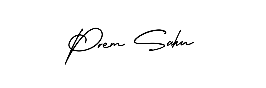 Also You can easily find your signature by using the search form. We will create Prem Sahu name handwritten signature images for you free of cost using AmerikaSignatureDemo-Regular sign style. Prem Sahu signature style 3 images and pictures png