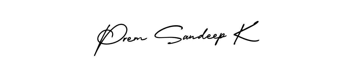 Also You can easily find your signature by using the search form. We will create Prem Sandeep K name handwritten signature images for you free of cost using AmerikaSignatureDemo-Regular sign style. Prem Sandeep K signature style 3 images and pictures png