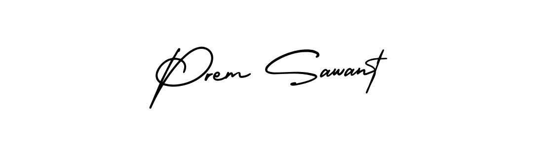 Design your own signature with our free online signature maker. With this signature software, you can create a handwritten (AmerikaSignatureDemo-Regular) signature for name Prem Sawant. Prem Sawant signature style 3 images and pictures png