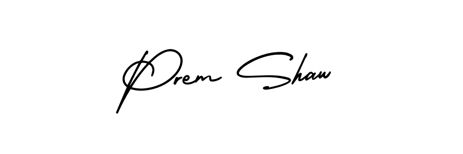 How to make Prem Shaw signature? AmerikaSignatureDemo-Regular is a professional autograph style. Create handwritten signature for Prem Shaw name. Prem Shaw signature style 3 images and pictures png