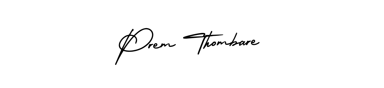 How to make Prem Thombare name signature. Use AmerikaSignatureDemo-Regular style for creating short signs online. This is the latest handwritten sign. Prem Thombare signature style 3 images and pictures png