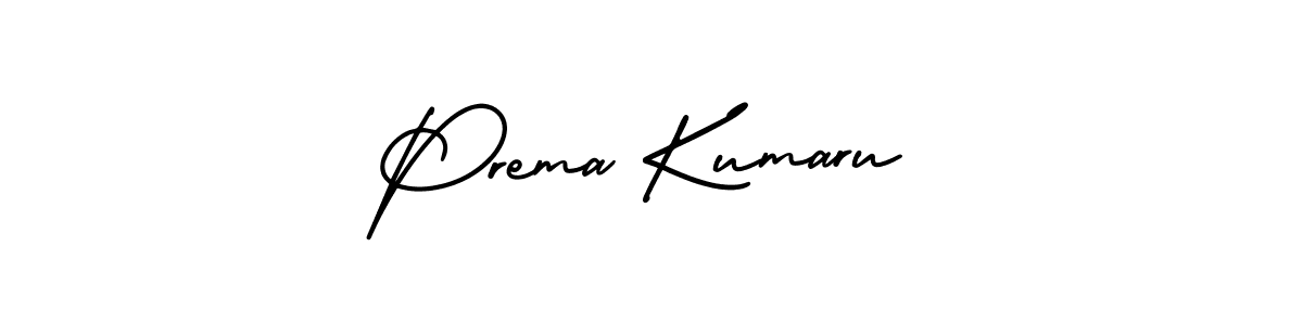 AmerikaSignatureDemo-Regular is a professional signature style that is perfect for those who want to add a touch of class to their signature. It is also a great choice for those who want to make their signature more unique. Get Prema Kumaru name to fancy signature for free. Prema Kumaru signature style 3 images and pictures png
