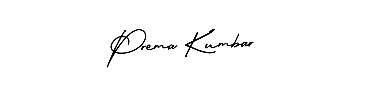 Make a beautiful signature design for name Prema Kumbar. With this signature (AmerikaSignatureDemo-Regular) style, you can create a handwritten signature for free. Prema Kumbar signature style 3 images and pictures png