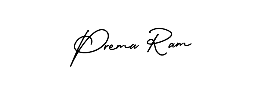 The best way (AmerikaSignatureDemo-Regular) to make a short signature is to pick only two or three words in your name. The name Prema Ram include a total of six letters. For converting this name. Prema Ram signature style 3 images and pictures png