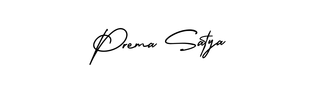 Design your own signature with our free online signature maker. With this signature software, you can create a handwritten (AmerikaSignatureDemo-Regular) signature for name Prema Satya. Prema Satya signature style 3 images and pictures png