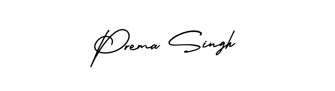 Use a signature maker to create a handwritten signature online. With this signature software, you can design (AmerikaSignatureDemo-Regular) your own signature for name Prema Singh. Prema Singh signature style 3 images and pictures png