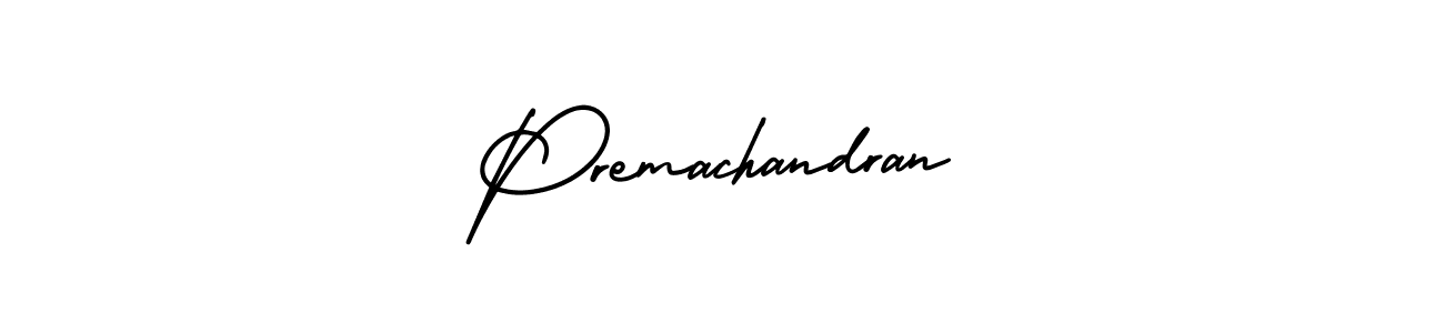 Premachandran stylish signature style. Best Handwritten Sign (AmerikaSignatureDemo-Regular) for my name. Handwritten Signature Collection Ideas for my name Premachandran. Premachandran signature style 3 images and pictures png