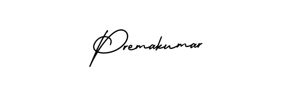 Design your own signature with our free online signature maker. With this signature software, you can create a handwritten (AmerikaSignatureDemo-Regular) signature for name Premakumar. Premakumar signature style 3 images and pictures png