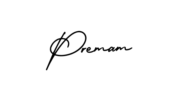 It looks lik you need a new signature style for name Premam. Design unique handwritten (AmerikaSignatureDemo-Regular) signature with our free signature maker in just a few clicks. Premam signature style 3 images and pictures png