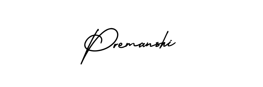 It looks lik you need a new signature style for name Premanshi. Design unique handwritten (AmerikaSignatureDemo-Regular) signature with our free signature maker in just a few clicks. Premanshi signature style 3 images and pictures png